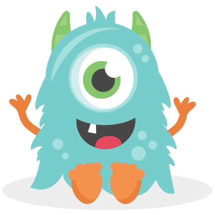 Baby Monster Svg Scrapbook Cut File Cute Clipart Files - Cute Monster Png (432x432), Png Download
