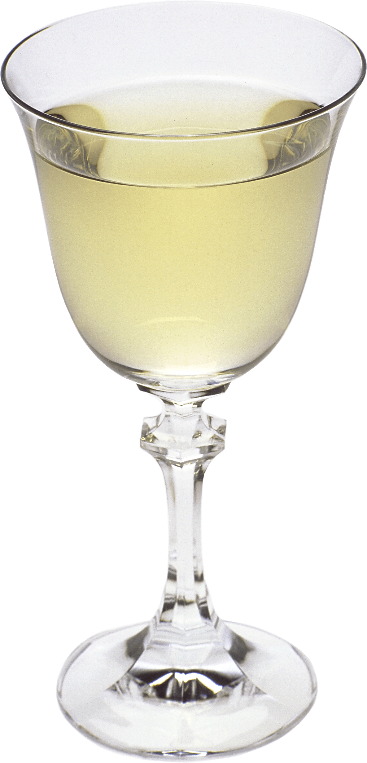 White Wine Glass Png - Champagne Stemware (1185x2462), Png Download