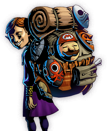 A City On The Brink - Mask Salesman Zelda (362x444), Png Download