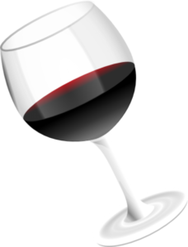 Wine Clipart - Glass Of Wine Clip Art (456x597), Png Download
