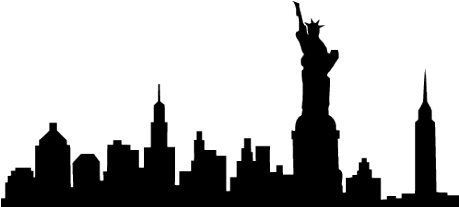 , New York Night - New York Skyline Png (458x458), Png Download