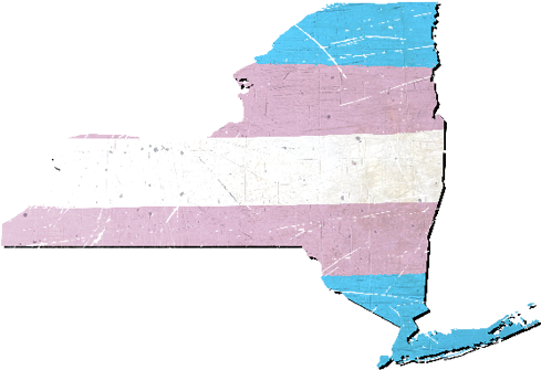 New York Silhouette Transgender Pride Flag - Sailing Ship (500x500), Png Download