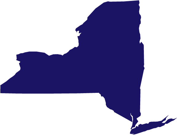 Required Training Ny - Map Of New York State (625x625), Png Download