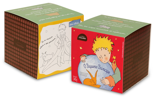 *cubo Pequeno Príncipe - Cacau Show Pequeno Principe Caixa (550x350), Png Download