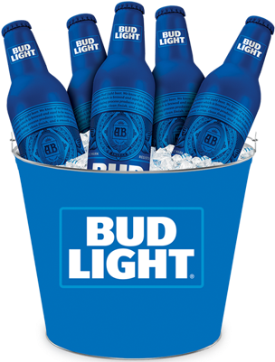 Bucket Drawing Beer - Bud Light Lime Beer, 8 Pack, 16 Fl Oz (400x400), Png Download