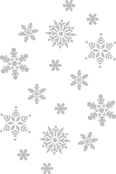 Free Snowflake Png - Black And White Snowflake Clipart (396x591), Png Download