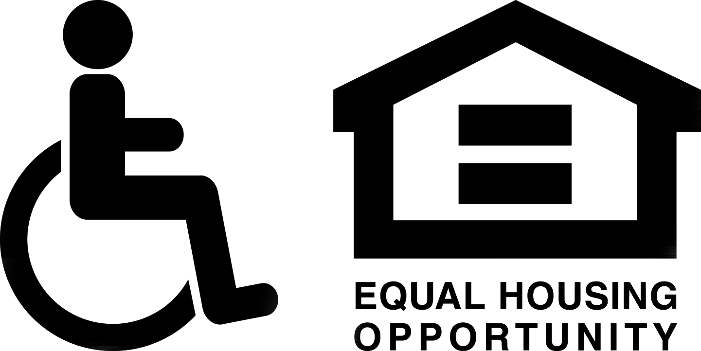 Equal Housing Logo Habitat For Humanity Of Tompkins - Fair Housing And Handicap Logo (1441x722), Png Download