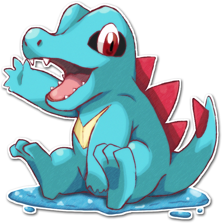 Totodile - Totodile Art (795x812), Png Download