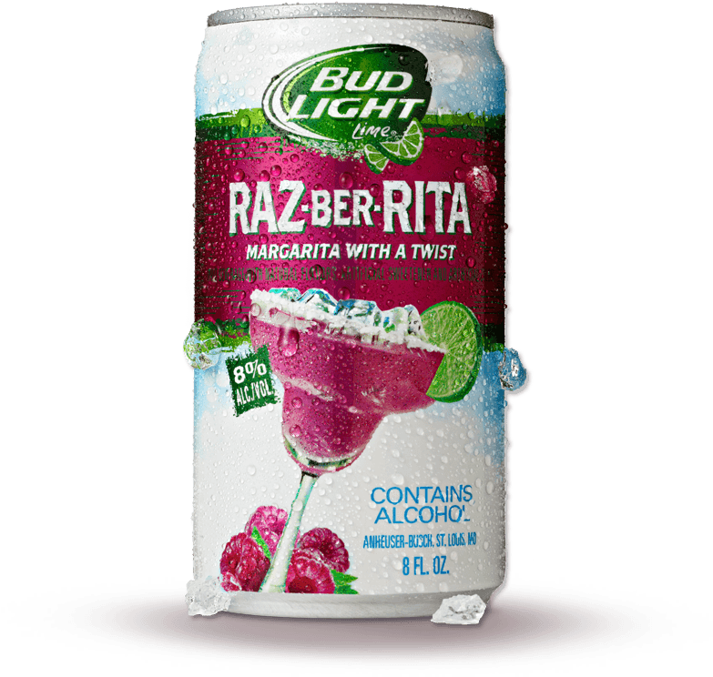 Bud Light Raz Ber Rita - Bud Light Lime Raz-ber-rita 16 Fl. Oz. Can (800x800), Png Download