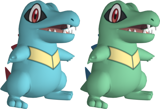 Download Zip Archive - Totodile 3d (750x650), Png Download