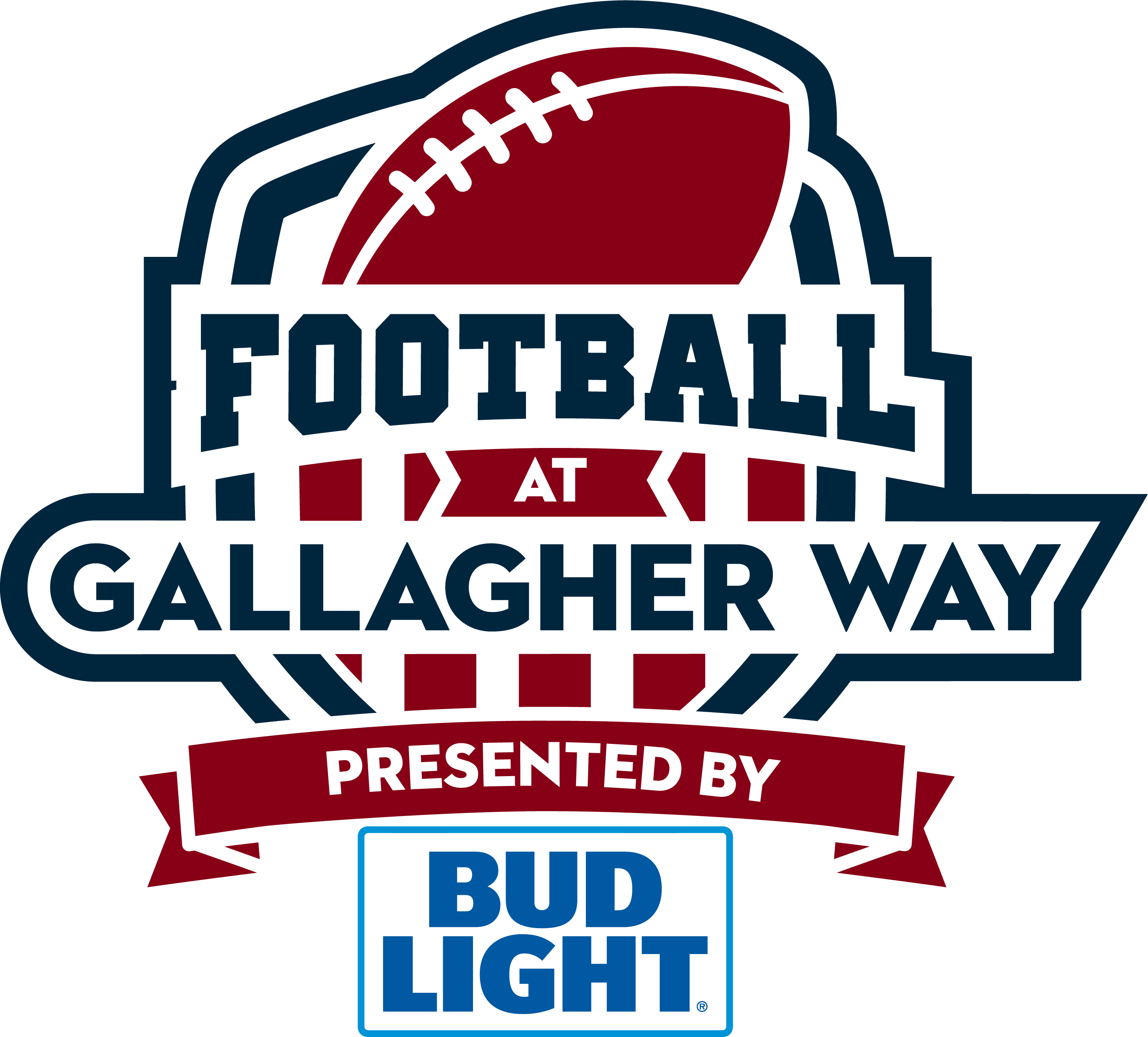 Football At Gallagher Way Presented Bud Light Png Bud - Bud Light Lime - 18 Pack, 12 Fl Oz Cans (3143x2838), Png Download
