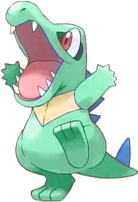 158 Totodile E2 Shiny - Totodile Qr Code Sun Moon (291x419), Png Download