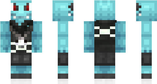 Minecraft Skin Totodile - Minecraft (600x348), Png Download