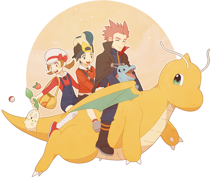 Anime, Pixiv Id 2493341, Pokémon Gold & Silver, Pokémon, - Pokémon Gold And Silver (800x727), Png Download