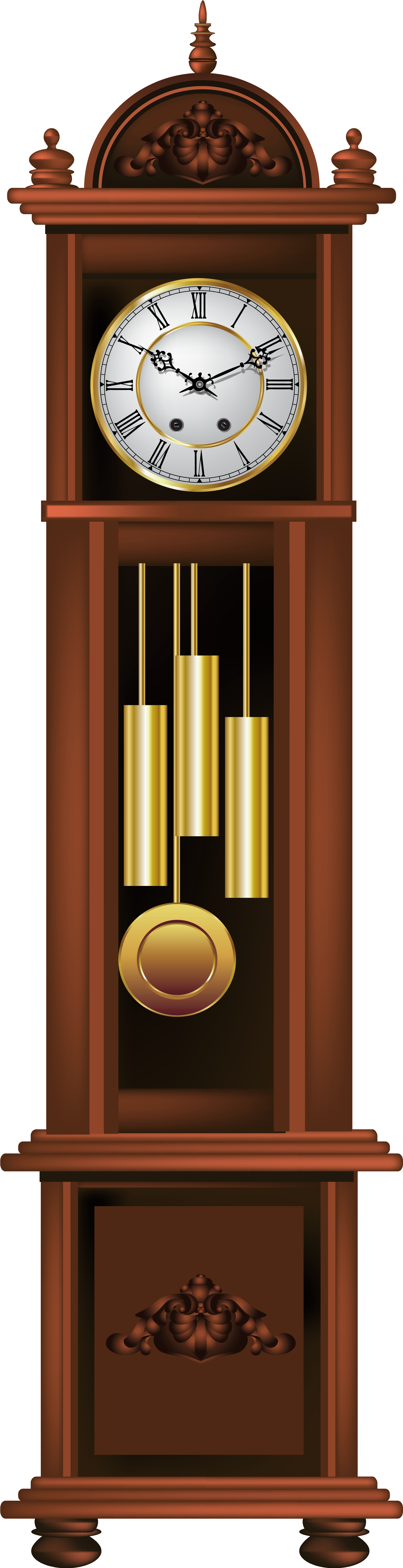 Jpg Royalty Free Library Antique Grandfather Clock - Grandfather Clock Clipart Png (1746x6233), Png Download