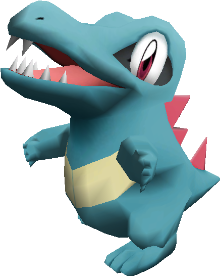 Totodile Pokepark (460x592), Png Download