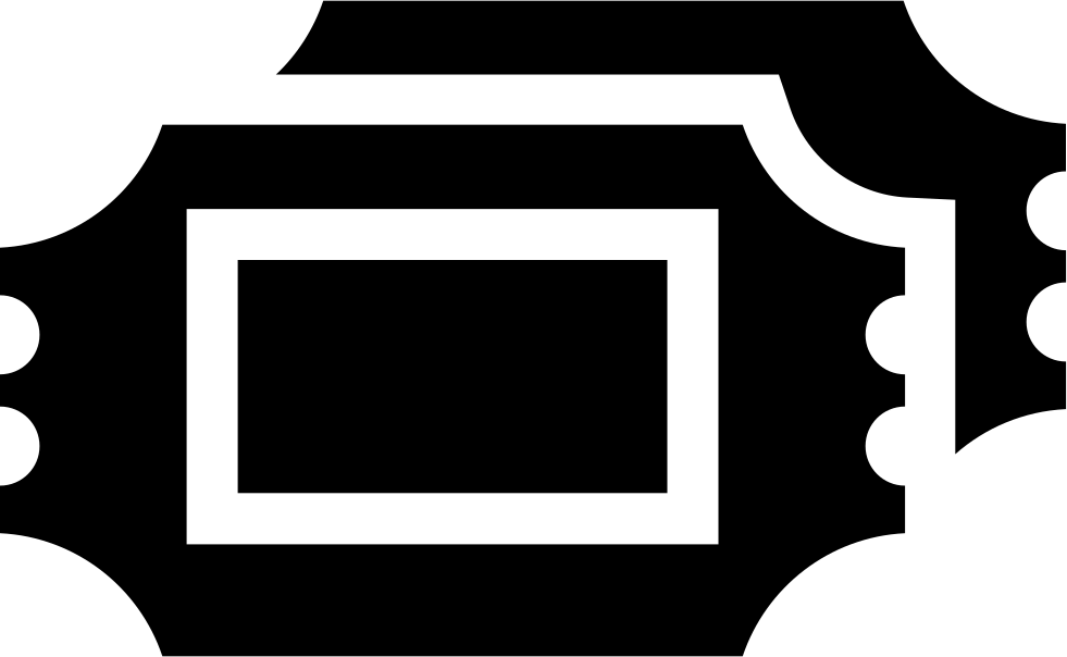 Two Movie Tickets - Ticket (981x604), Png Download