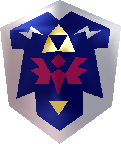 Hylian Shield - Hylian Shield Ocarina Of Time (406x482), Png Download