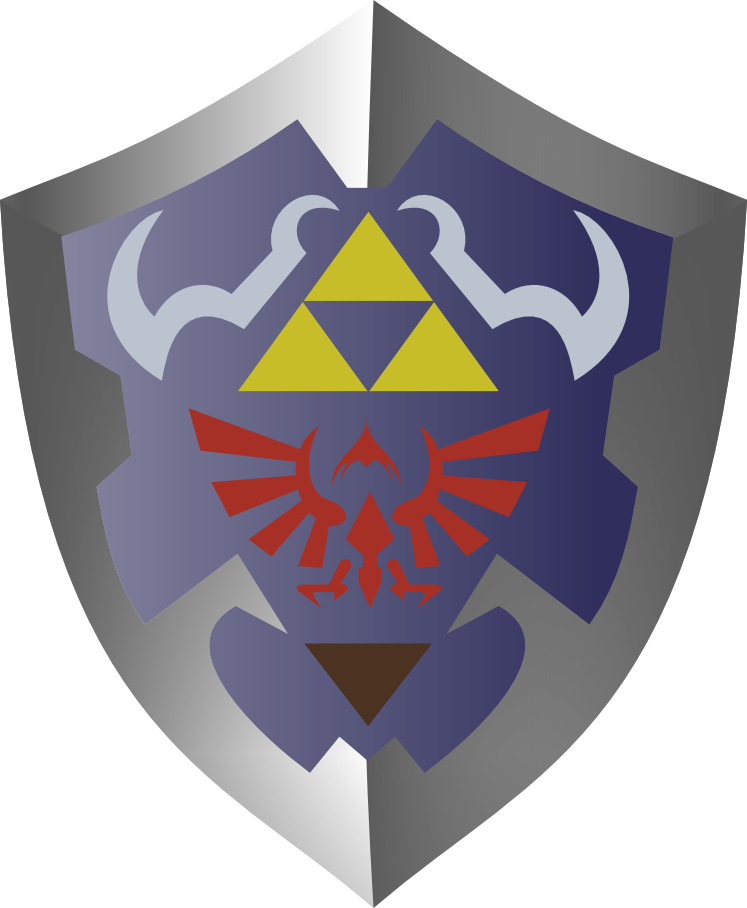 Hylian Shield By Autiwa On Deviantart Royalty Free - Zelda - Link's Shield Bifold Wallet (747x908), Png Download