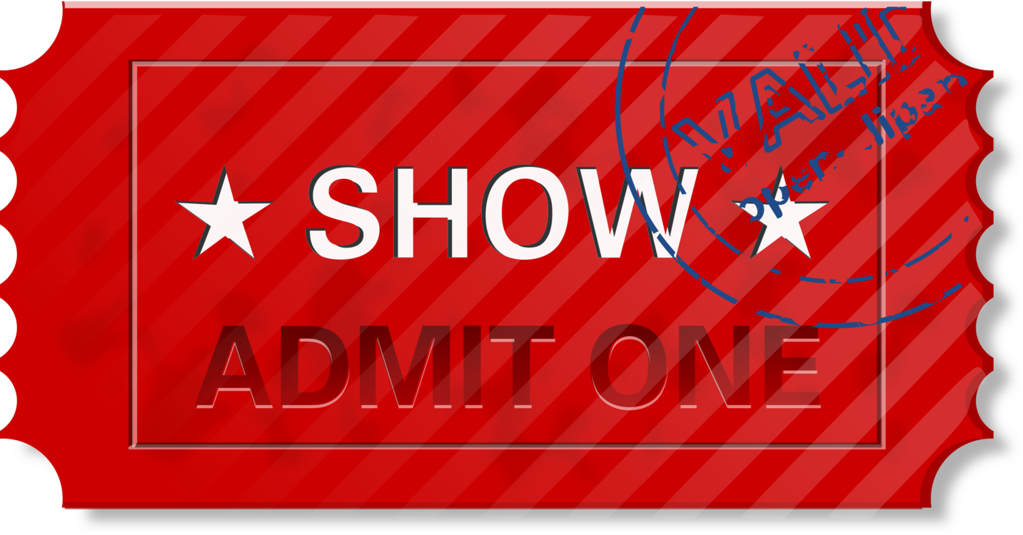 Entry Admit One Free Vector Graphic On - Big Admit One Ticket (960x502), Png Download