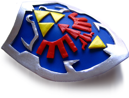 Hylian Shield 3 D - Legend Of Zelda Icons (440x440), Png Download