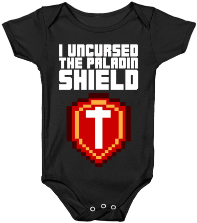 I Uncursed The Paladin Shield Baby Onesy - Active Shirt (484x484), Png Download