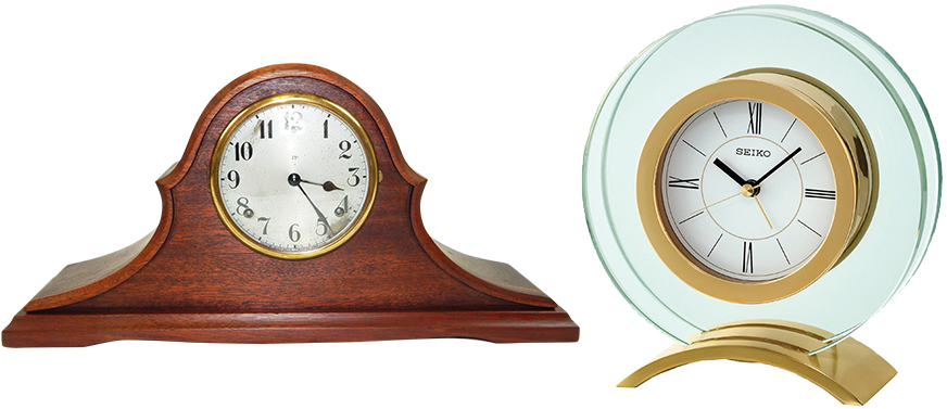 Mantel Clocks - Seiko Clocks Glass Mantel Alarm Clock Qhe057g (1000x406), Png Download