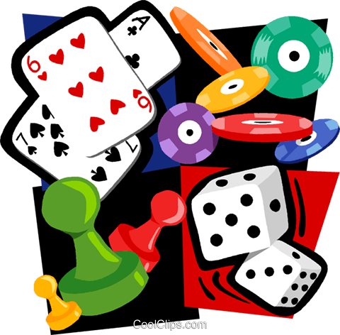 Gambling Motif, Cards, Poker Chips, Dice Royalty Free - Games And Puzzles Clip Art (480x472), Png Download