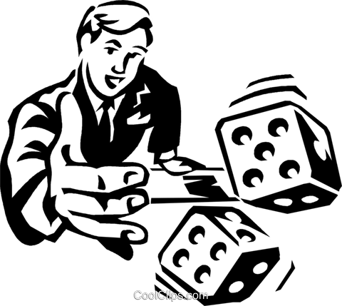 Man Rolling The Dice - Man Rolling Dice Clip Art (480x429), Png Download