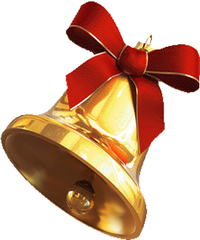 Golden Wedding Bells Png Download - Christmas Gold Bell Png (300x400), Png Download