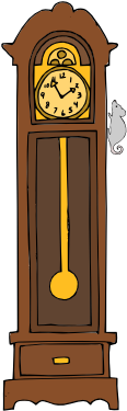 Download Grandfather Clock Clipart - Mouse Went Up The Clock ...