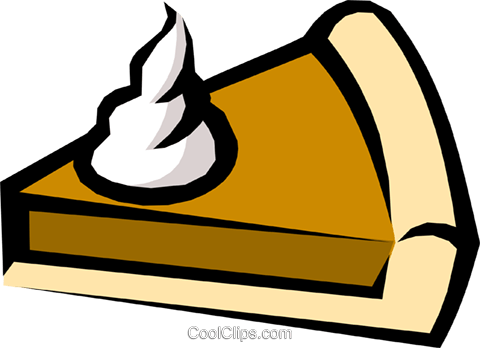 Pumpkin Pie Royalty Free Vector Clip Art Illustration - Cartoon Piece Of Pie (480x348), Png Download