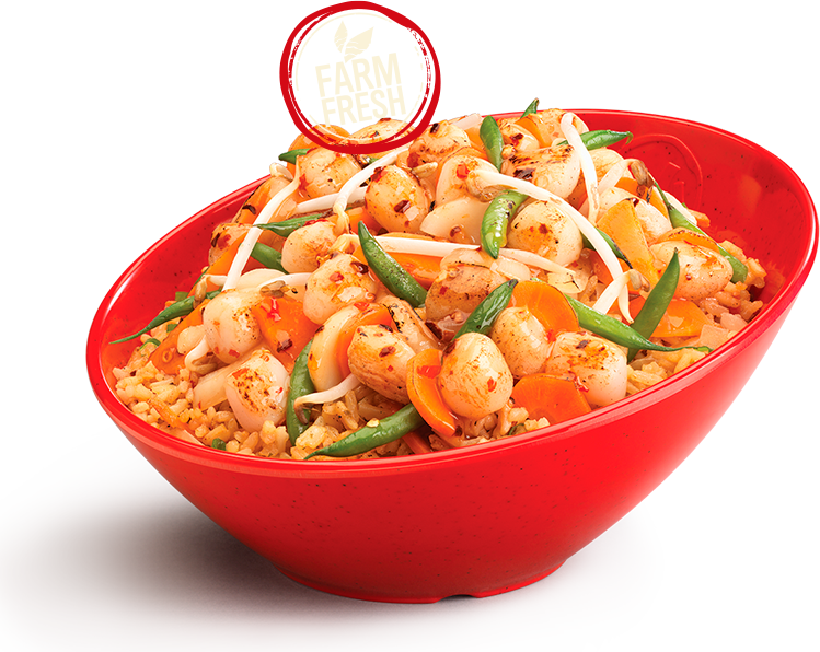 Build Your Own Bowl - Genghis Grill Food (749x596), Png Download