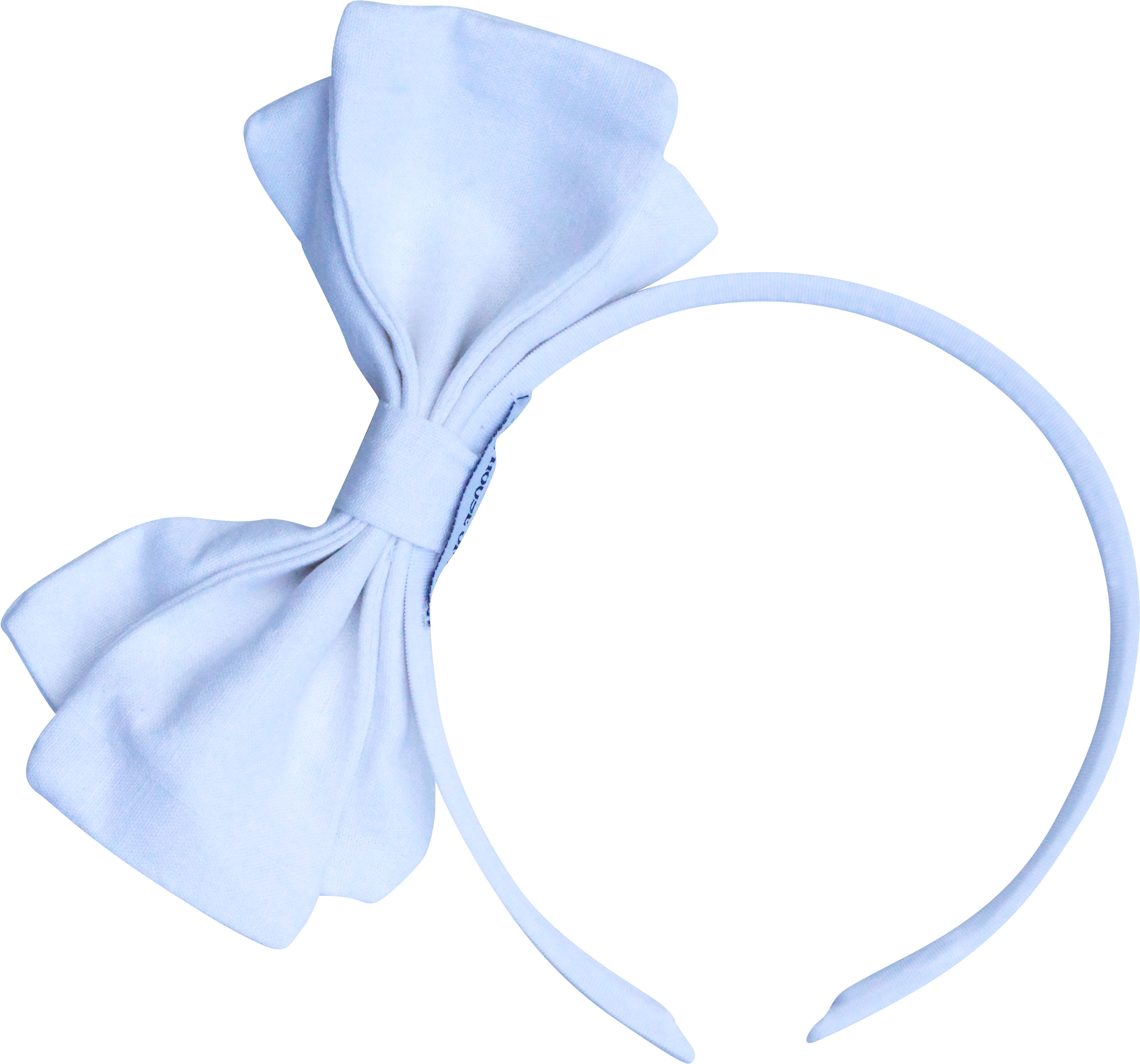 Side Bow Headband In French White - The House Of Fox (3557x3557), Png Download