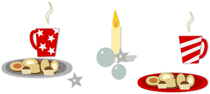 Christmas Coffee Clipart - Holiday Coffee Clip Art (826x376), Png Download