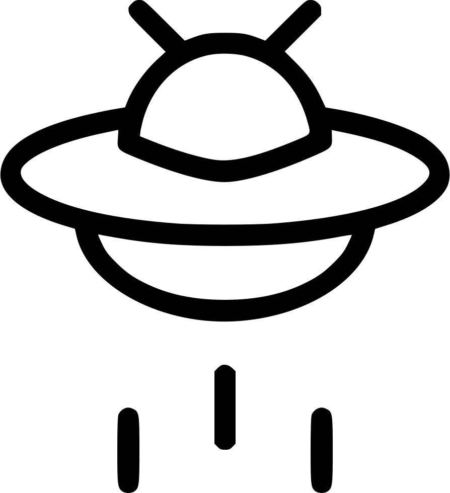 Flying Saucer Ufo Spaceship Alien Space Comments - Flying Saucer (894x980), Png Download