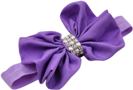 Baby Headband Purple Headband Bow Headband Baby Headband Full Size Png Download Seekpng