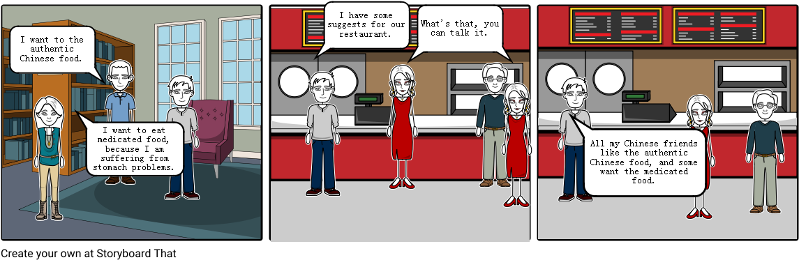 Chinese Food - Cartoon (1164x385), Png Download