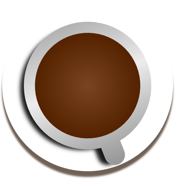 Cup Of Air View By Calerov Clip - Coffee (588x600), Png Download