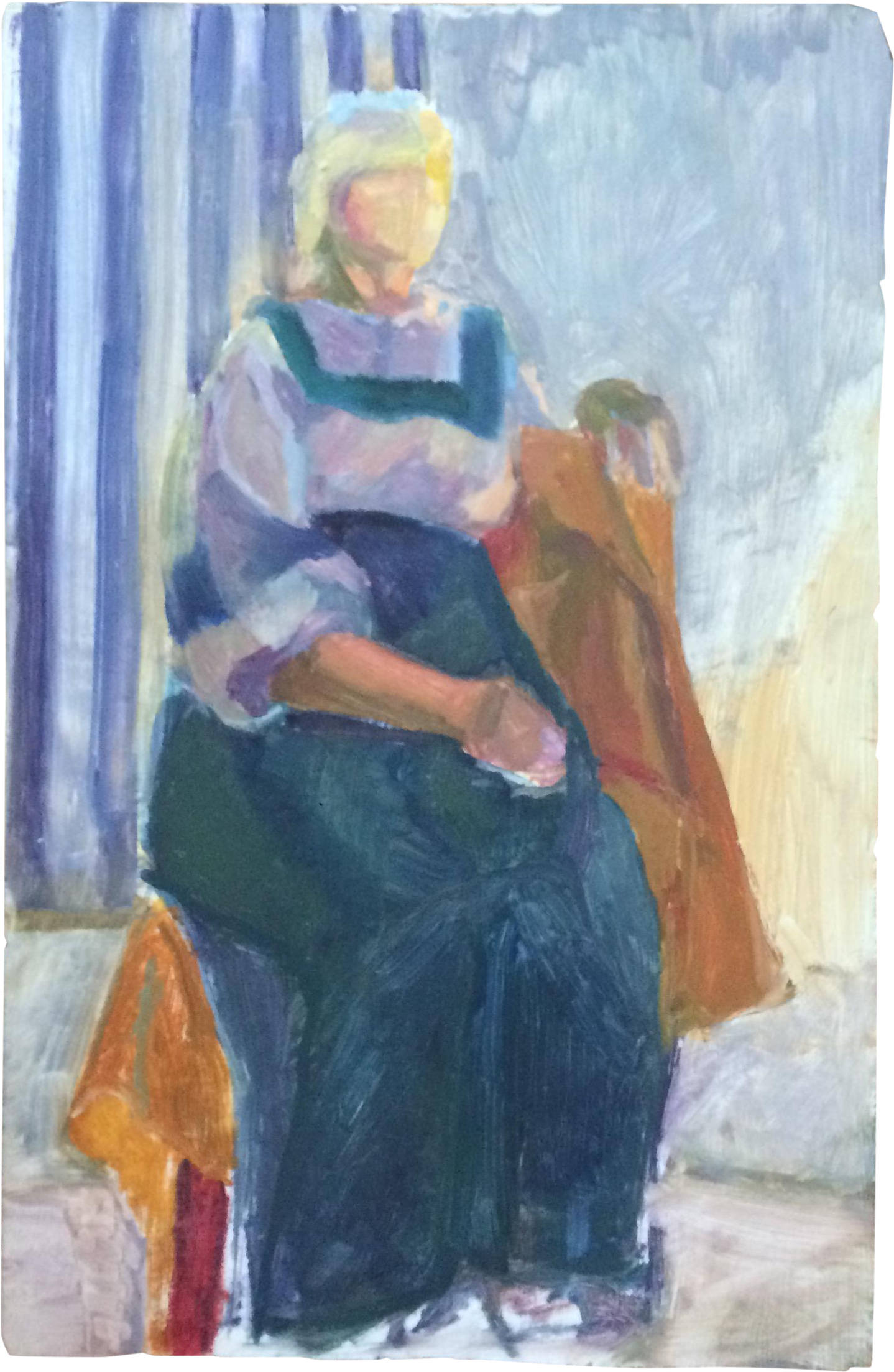 Colorful Woman Painting - Watercolor Paint (1597x2450), Png Download