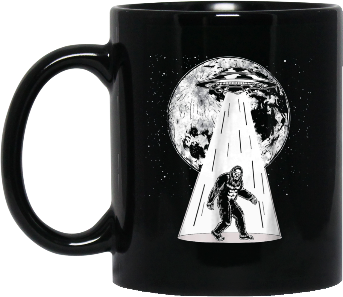 Bigfoot Alien Abduction S Funny Ufo Flying Saucer Tee - Gift For Soldier Boyfriend (1155x1155), Png Download