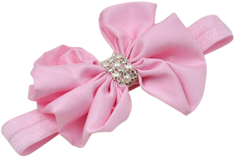 Pink Baby Headband Baby Headband Bow Headband Headband Full Size Png Download Seekpng