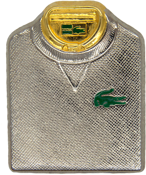 Lacoste Sweater Pin ,gold & Silver - Silver (600x600), Png Download