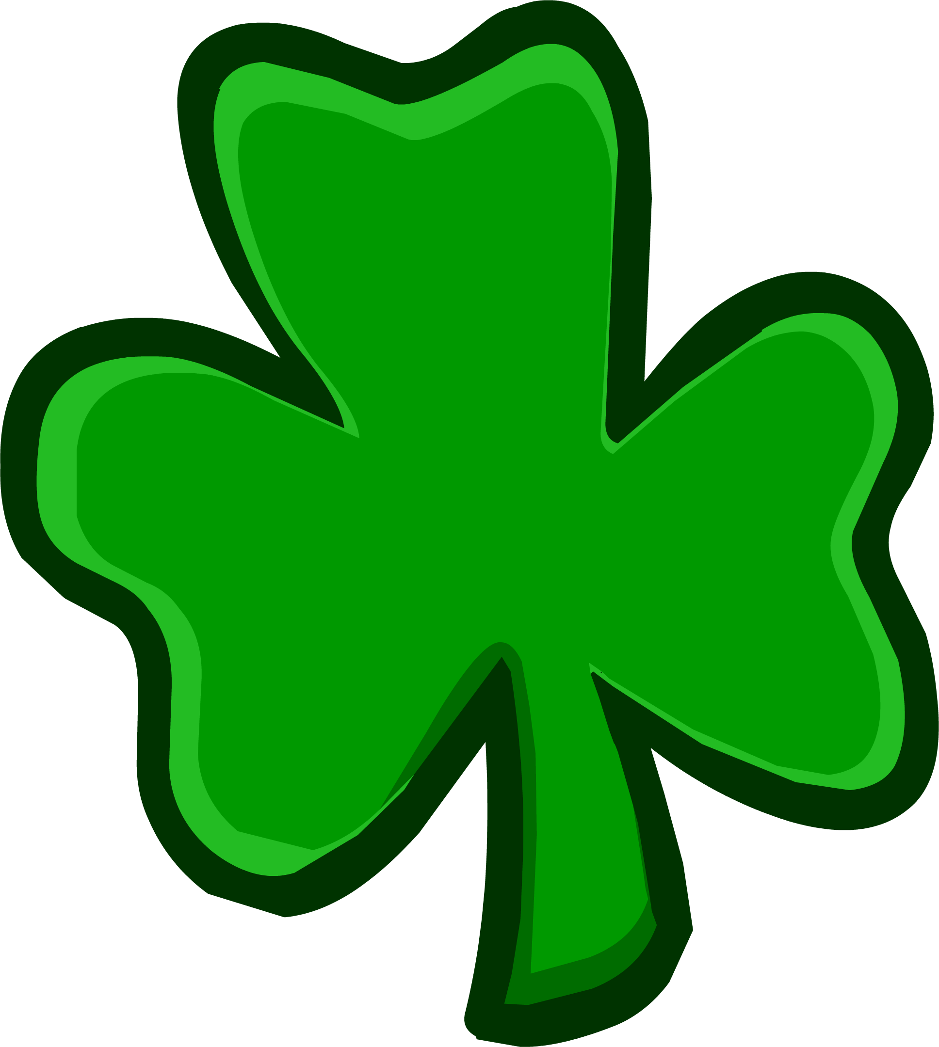 Green Clover Sprite 003 - Kleeblatt Smiley Whatsapp (1936x2160), Png Download