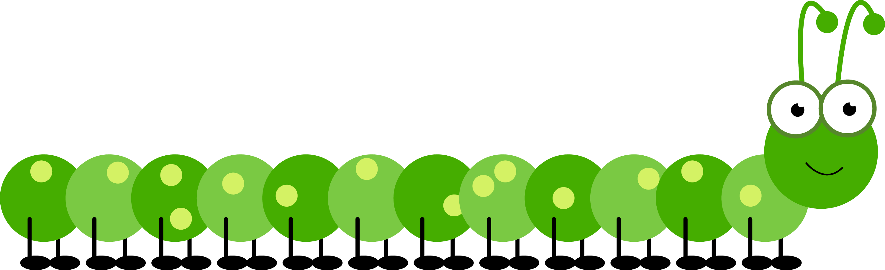 Caterpillar Png - Circle (3000x916), Png Download