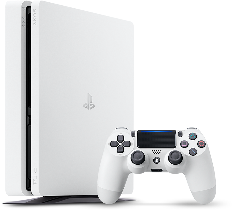 White Ps4 Slim (1000x1000), Png Download