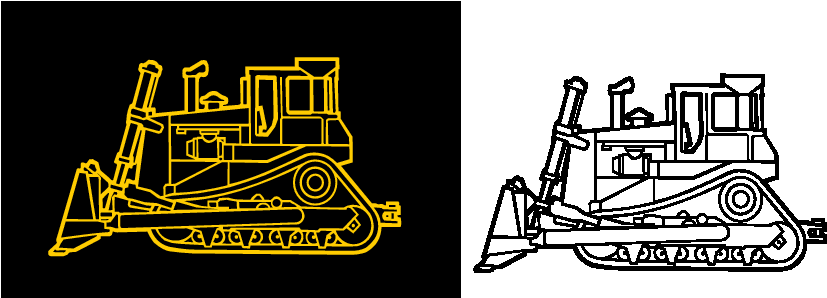 Vector Bulldozer Cat - Logo (867x311), Png Download