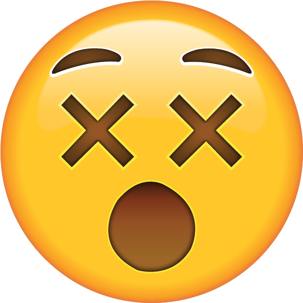 Confused Face E Confused Emoji Png - 😵 Emoji (640x640), Png Download