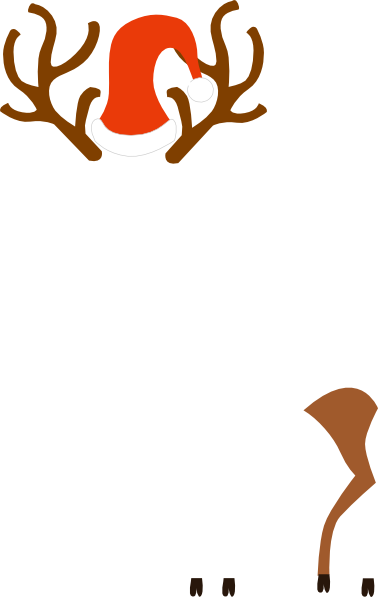 Rudolph Clip Art - Reindeer Clipart Png (378x597), Png Download