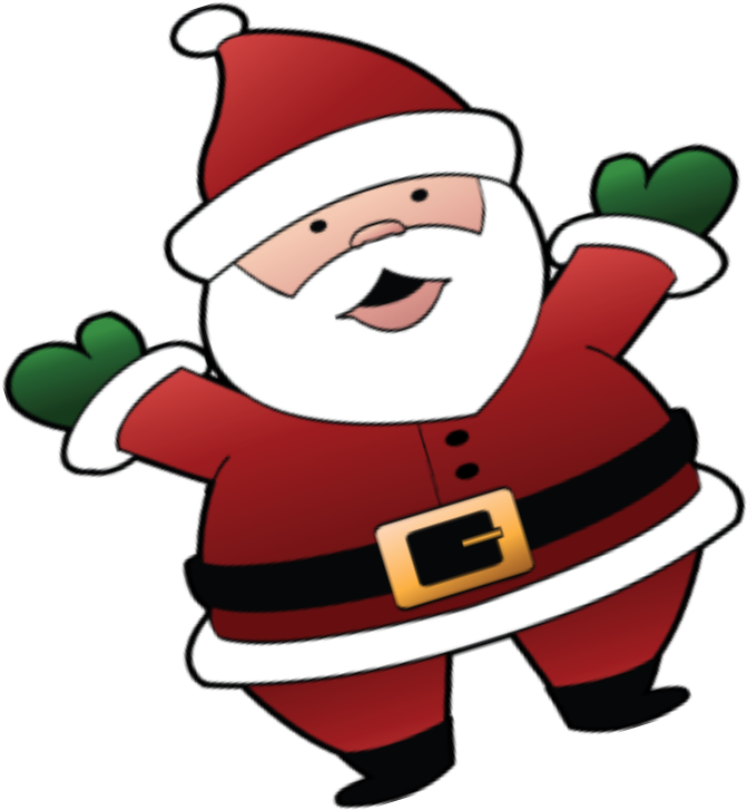 Transparent Santa With Rudolph Png Clipart Gallery - Santa Clipart (873x902), Png Download